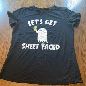 𝅺5/$25 "let's get sheet faced" ghost shirt xxl